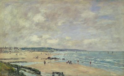 Strand von Trouville von Eugene Louis Boudin